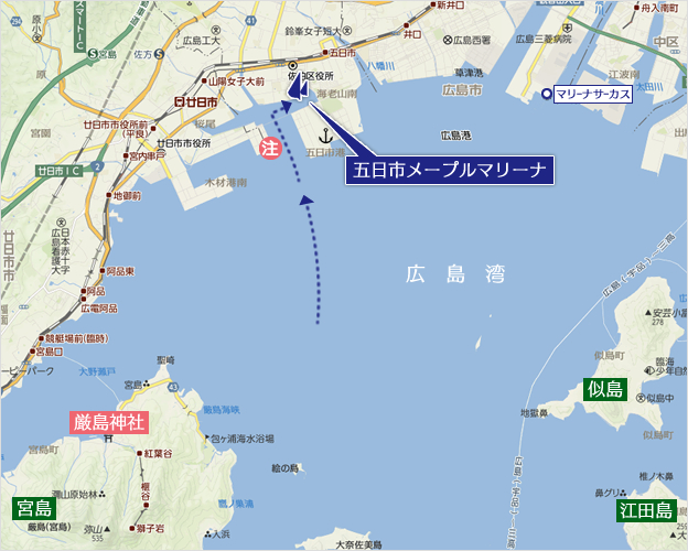 【広域図】入港方法